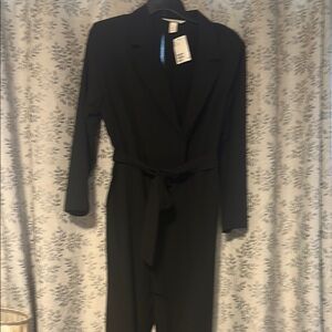 H&M Black Long Sleeve Jumpsuit